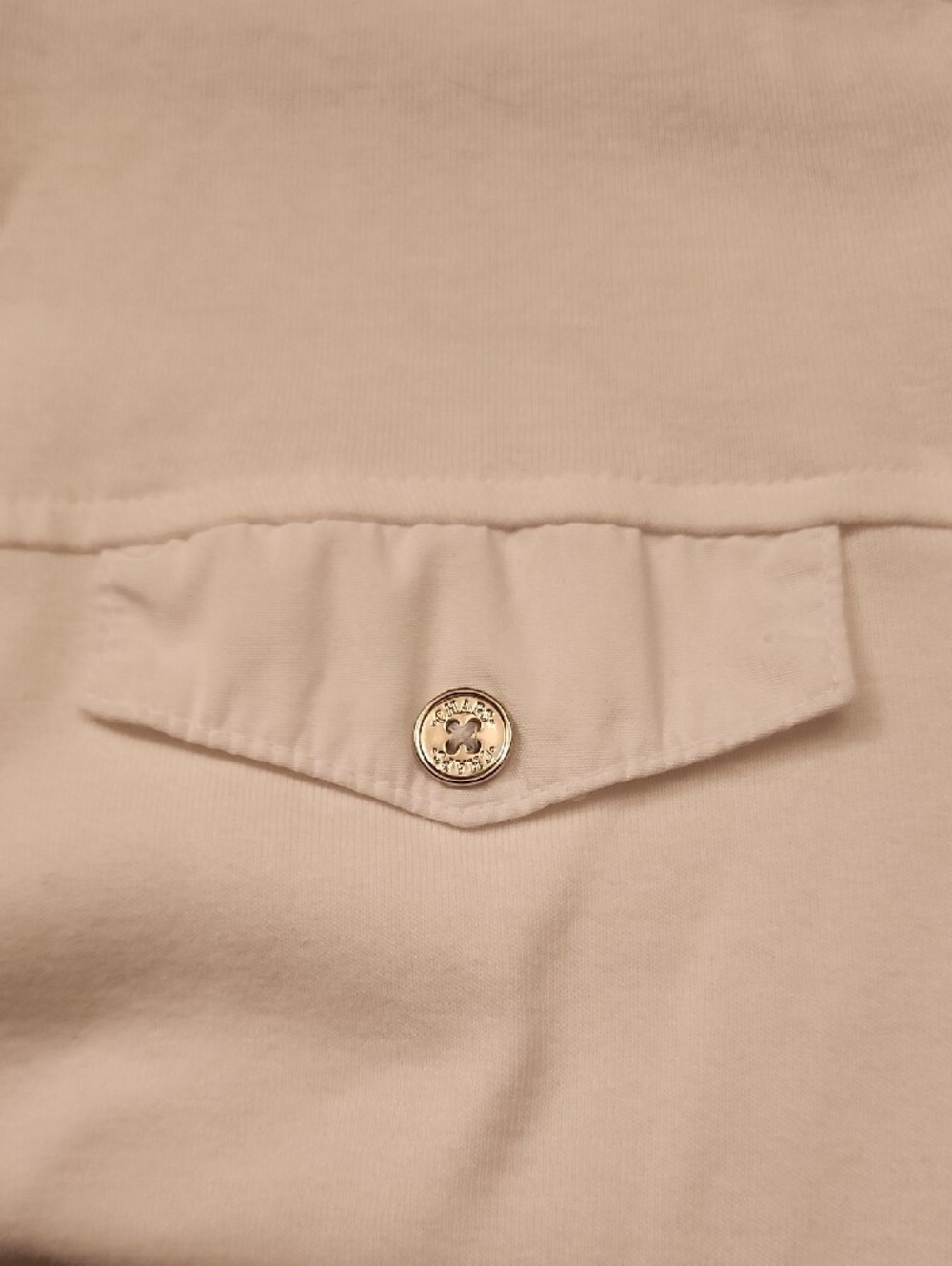 Chaps White Henley-Style 3/4 Sleeve Top - Picture 5 of 5